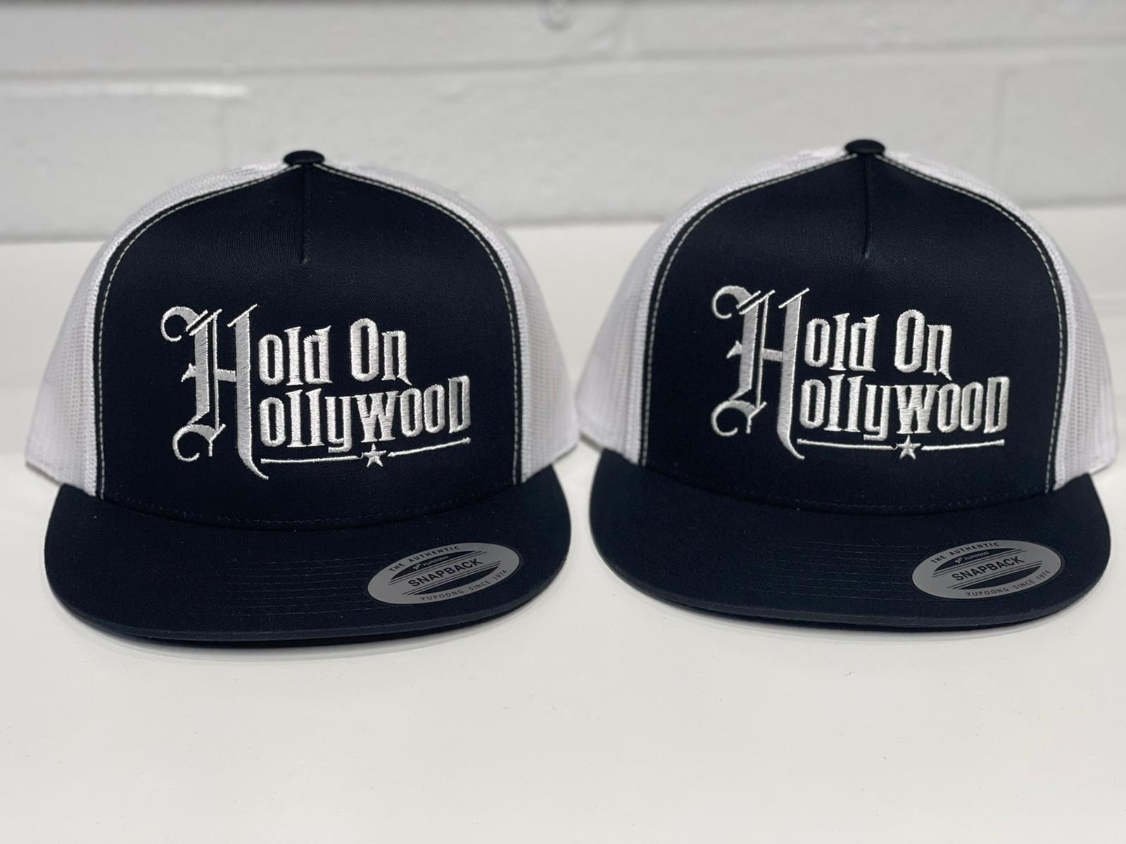 Hold On Hollywood embroidered caps