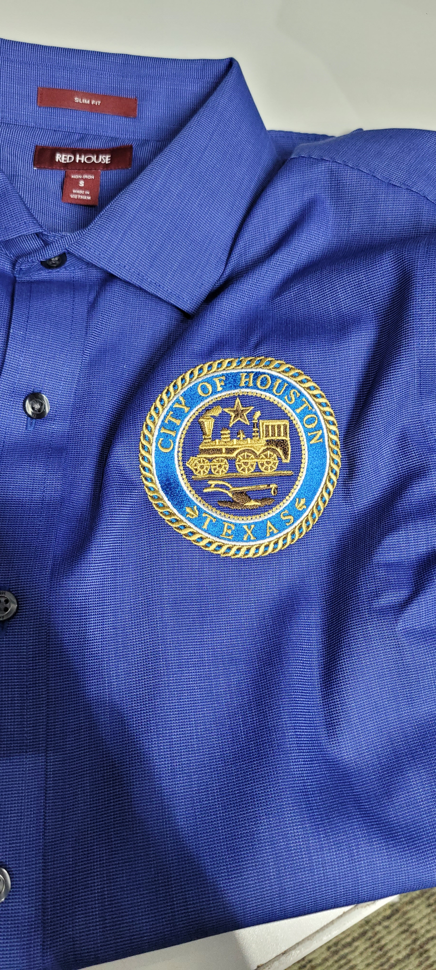 City of Houston embroidered polo shirt