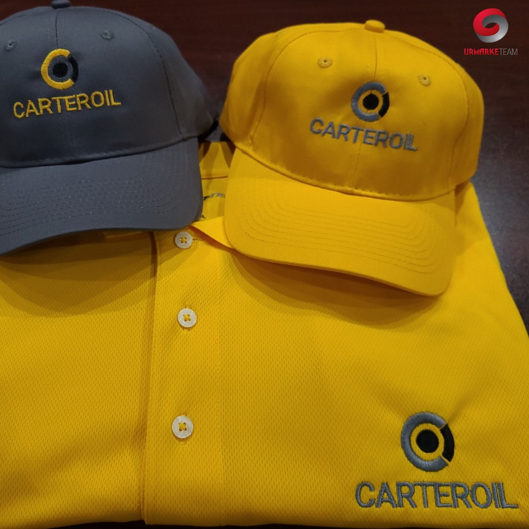 CarterOil embroidered caps and polo