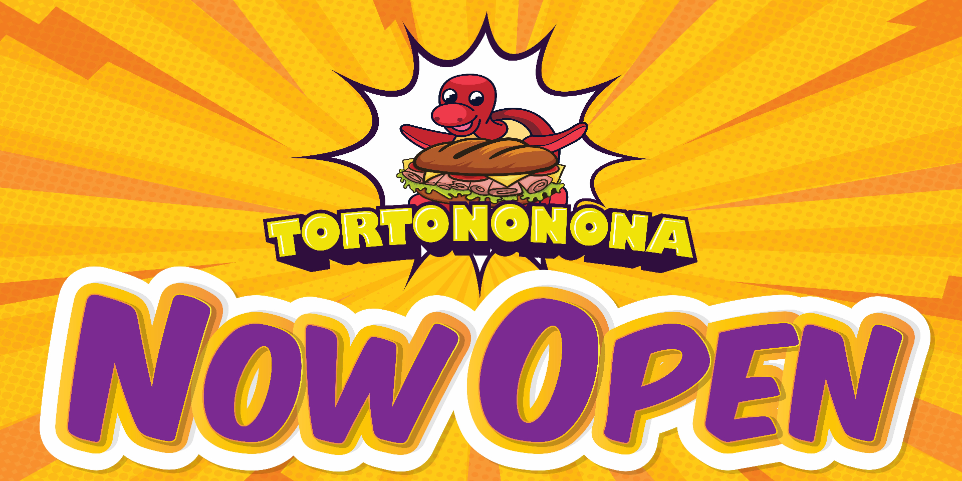 3x6 ft NOW OPEN banner