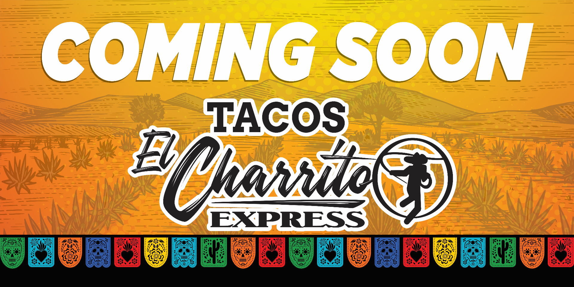 4x8 ft COMING SOON banner
